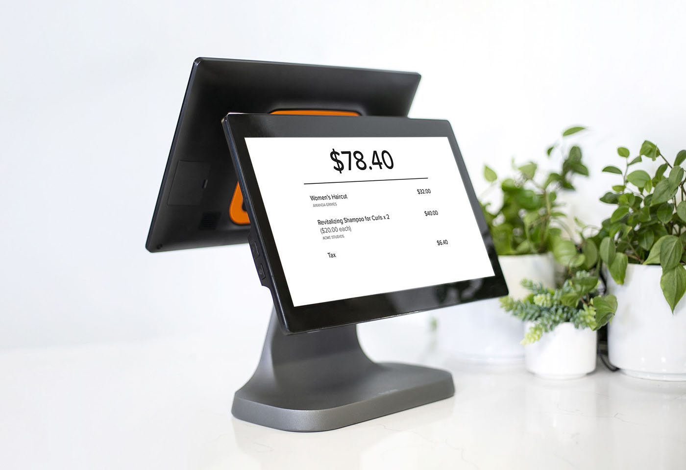 dual touchscreen terminal for fitness clubs